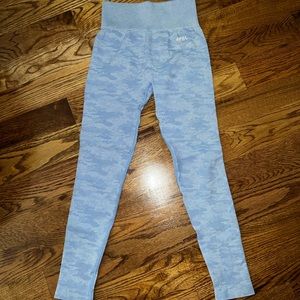 Blue camo aybl leggings